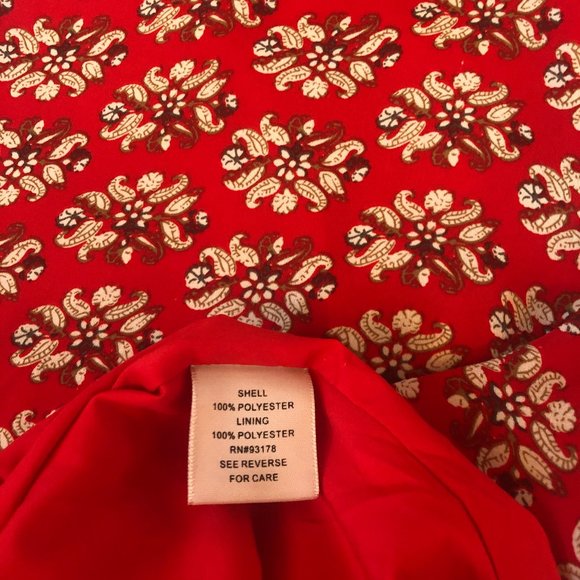 Philosophy Sleeveless Red Floral Top, Size S - Picture 5 of 7